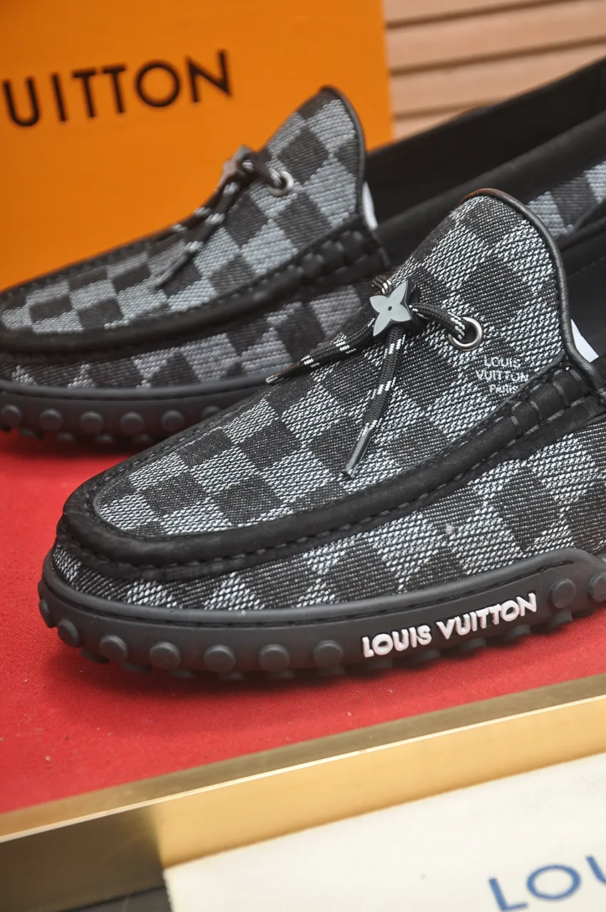 Men's men's shoes💰660💶[LOUIS VUITTON] (original order) new style🍀LV Louis Vuitton* - top version of LV classic beanie shoes! Made of imported original single cowhide, original leather side strips and wear-resistant rubber outsole! High quality products! Code number 39-45 (45 customized)